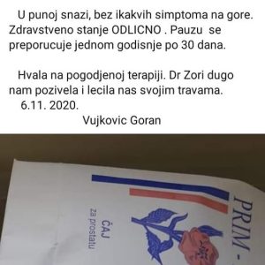Goranovo iskustvo sa prirodnim čajem Prim Rose za prostatu – biljna podrška zdravlju prostate i mokraćnih organa